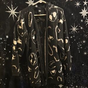 Black and White Nightmare Before Xmas Cardigan